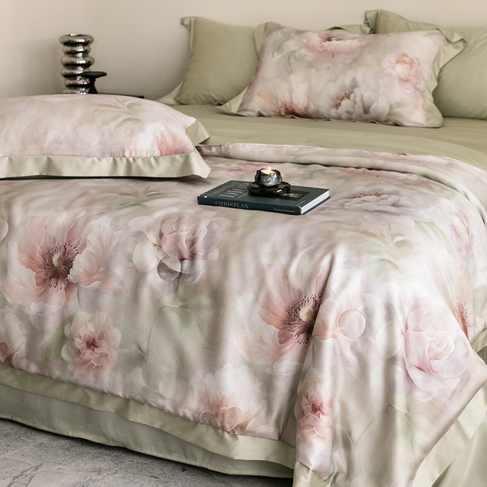 91家纺网 家纺一手货源 找家纺 立奥被业 2025年新款100%莱赛尔夏被莱赛尔夏被四件套天丝夏凉被 微澜-紫