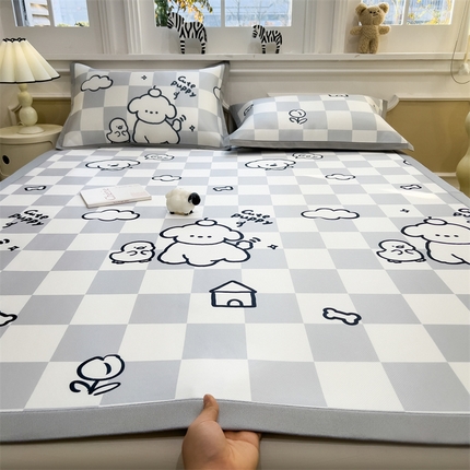 91家纺网 家纺一手货源 找家纺 （总）五月家纺 2025新款卡通冰丝印花凉席