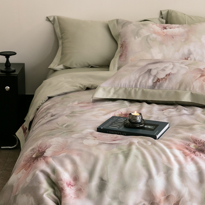 91家纺网 家纺一手货源 找家纺 立奥被业 2025年新款100%莱赛尔夏被莱赛尔夏被四件套天丝夏凉被 微澜-紫