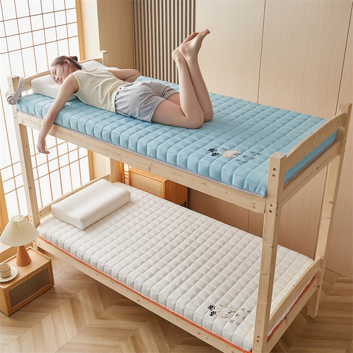 91家纺网 家纺一手货源 找家纺 艺博床垫 2025新款A类原棉棉花床垫--学生款 湖蓝-厚度9cm