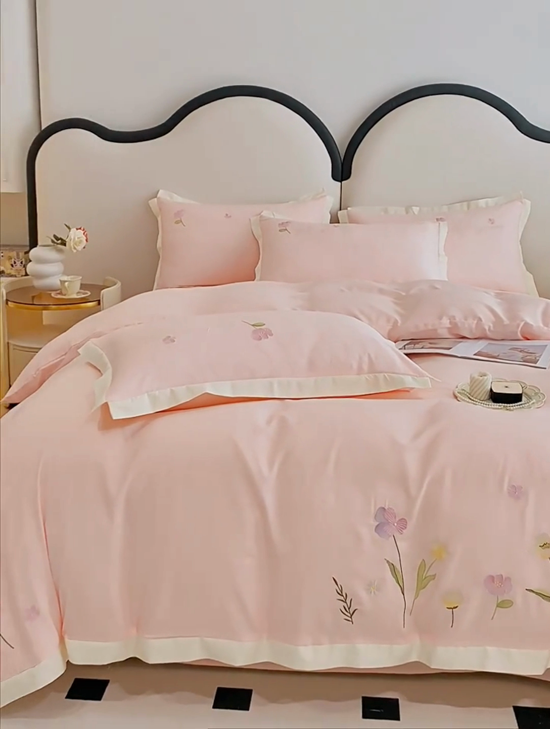 91家纺网 家纺一手货源 找家纺 （总）狂想家 2025亲肤棉重工刺绣系列四件套-花海