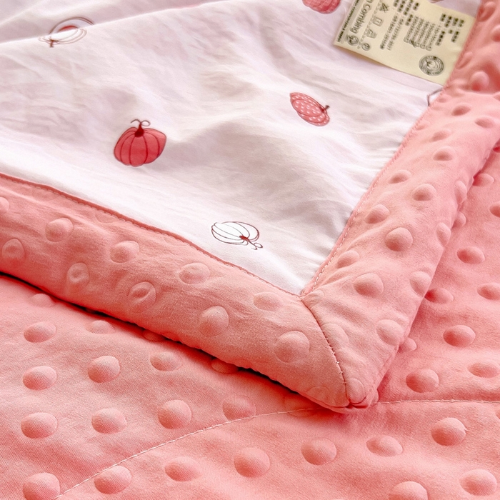 91家纺网 家纺一手货源 找家纺 （总）鑫棉坊 2025新款A类水洗棉豆豆双层纱棉花夏凉被