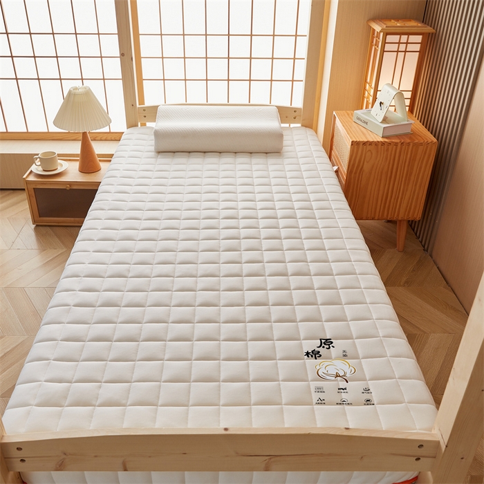 91家纺网 家纺一手货源 找家纺 艺博床垫 2025新款A类原棉棉花床垫--学生款 米白-厚度9cm