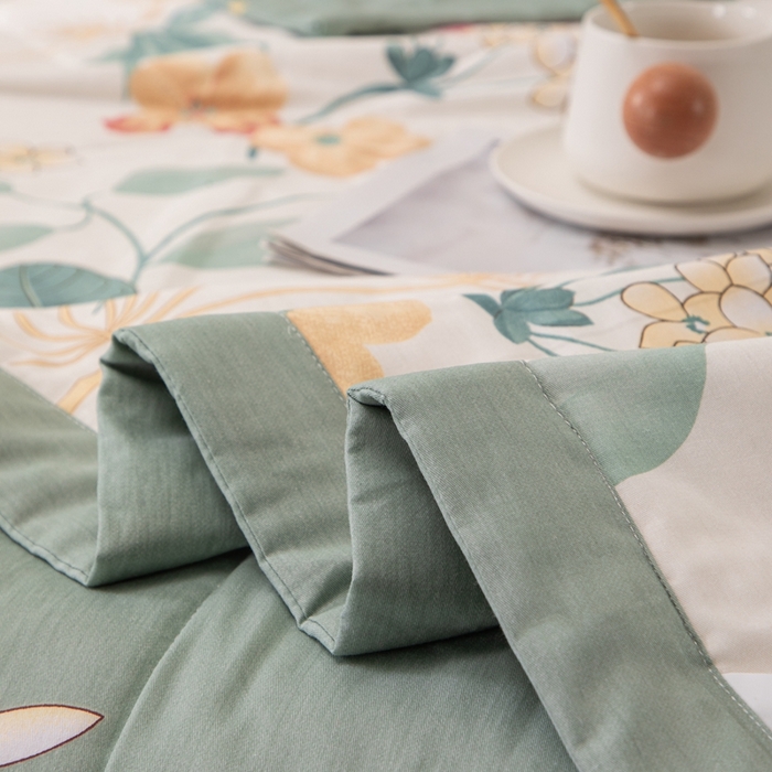 91家纺网 家纺一手货源 找家纺 鑫棉坊 【又降价啦】2025新款全棉A类印花纯棉花夏被可机洗空调被 漫歌雅韵