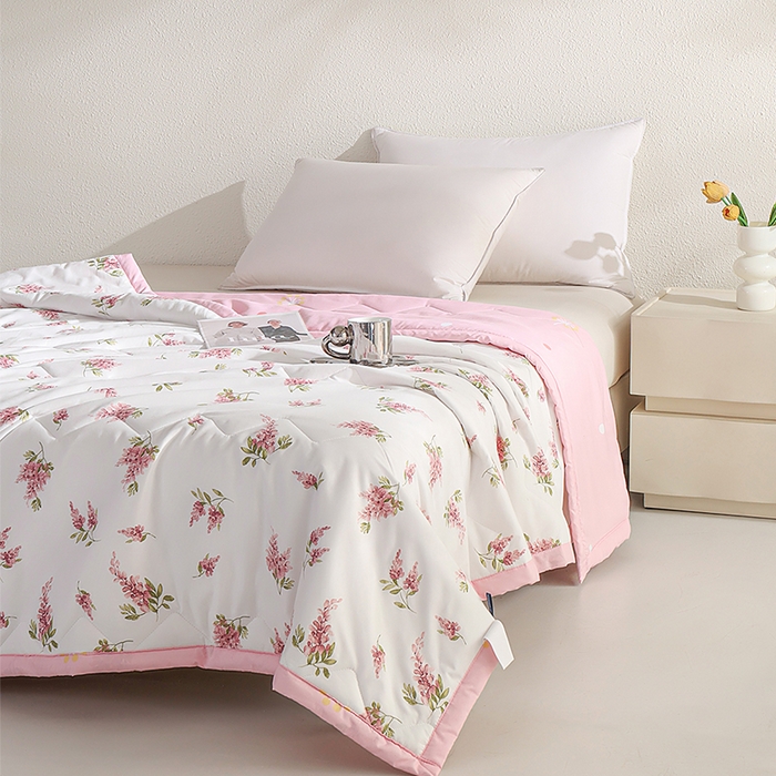 91家纺网 家纺一手货源 找家纺 元元被芯 2025新款亲肤舒适磨毛印花夏被被子被芯 盛夏