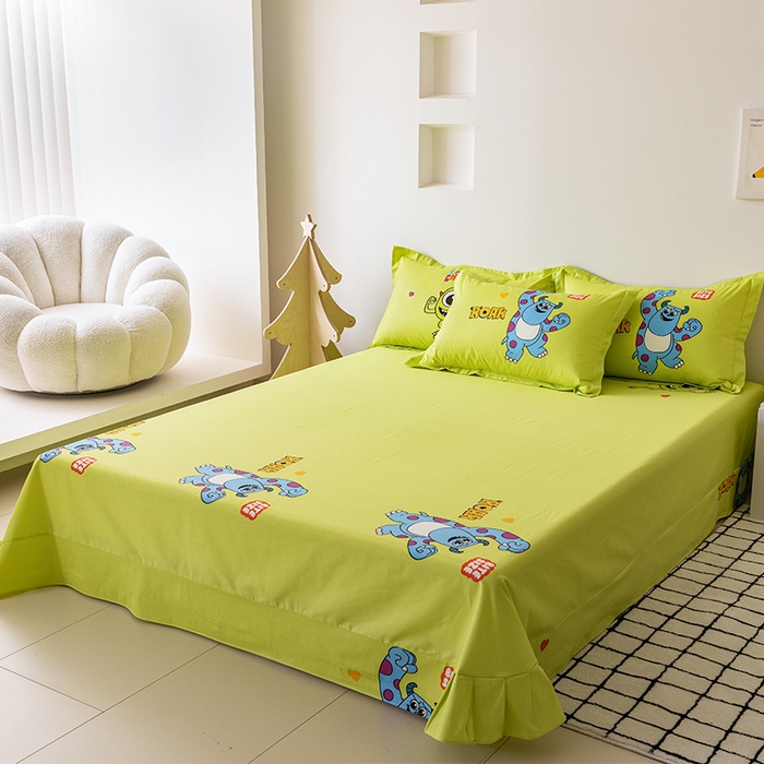 91家纺网 家纺一手货源 找家纺 典曼家纺 2025新款迪士尼大版印花卡通四件套 奥利给米