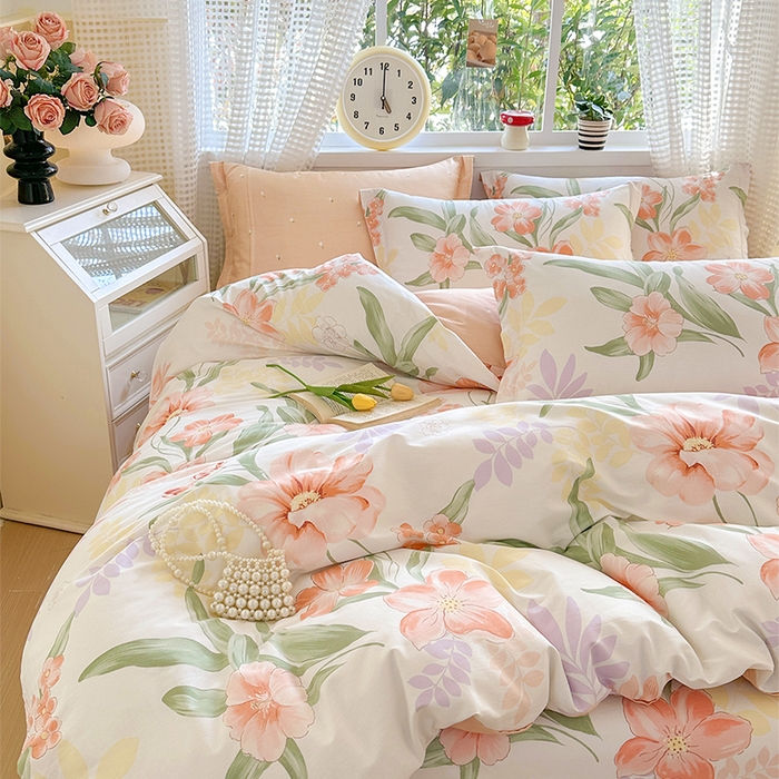 91家纺网 家纺一手货源 找家纺 元元被芯 2025新款40支13372全棉印花全棉被套 半夏