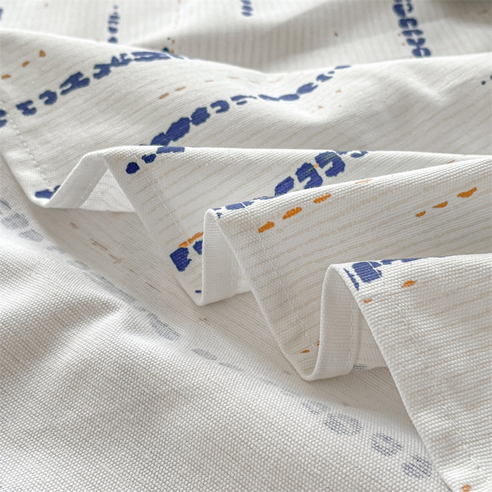 91家纺网 家纺一手货源 找家纺 笙意家纺2025新款全棉老粗布单品单床单 流星雨-兰