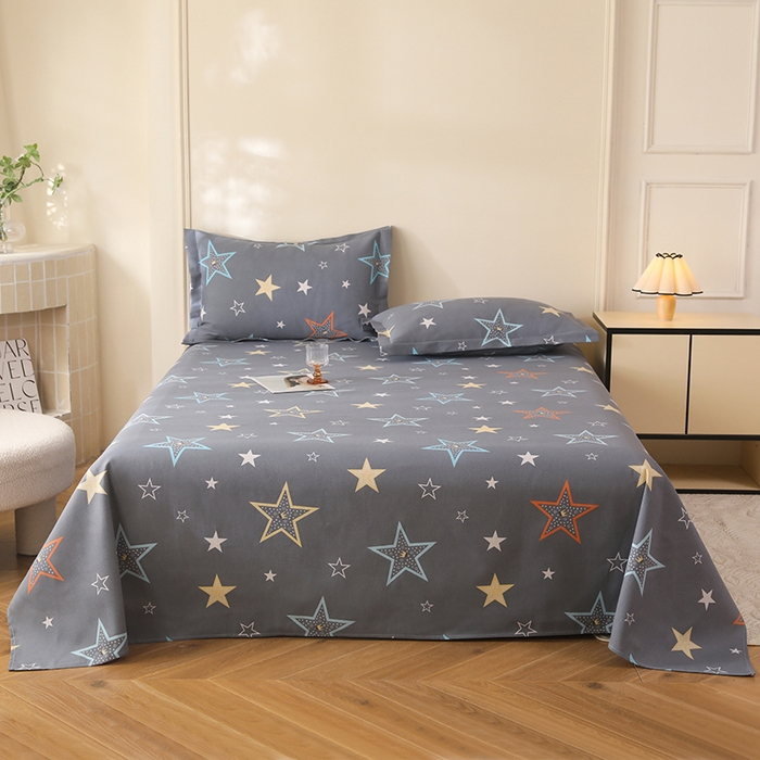 91家纺网 家纺一手货源 找家纺 幸嘉轩2025新款亲肤舒适床单三件套 星光灿烂