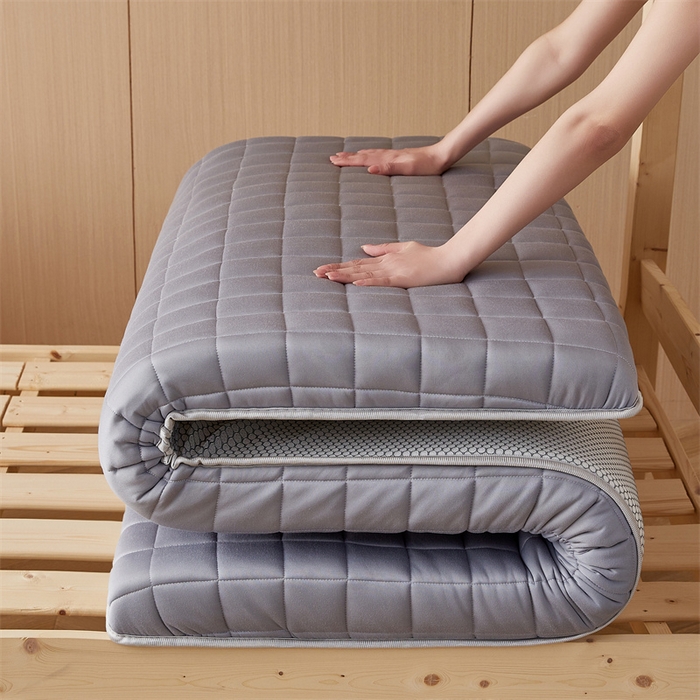 91家纺网 家纺一手货源 找家纺 艺博床垫 2025新款A类原棉棉花床垫--学生款 绅士灰-厚度9cm