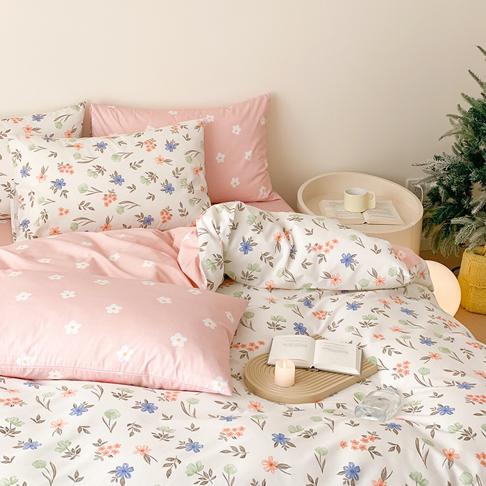 91家纺网 家纺一手货源 找家纺 慕希家纺 2025新款全棉13372印花四件套 白露