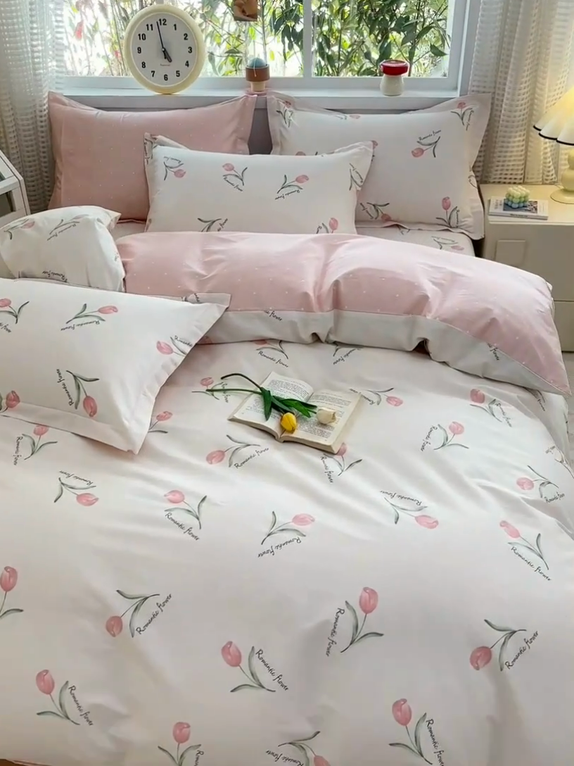 91家纺网 家纺一手货源 找家纺 元元被芯 2025新款40支13372全棉印花全棉四件套 昕动