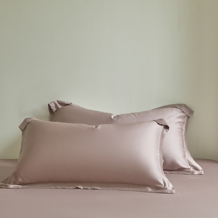 91家纺网 家纺一手货源 找家纺 618家纺 2025新款60S100支兰精天丝单品-枕套 天丝石墨绿