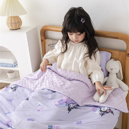 心卓婴童馆 2025新款A类三丽鸥凉感冰豆豆被被子被芯-儿童款 牛奶库洛米