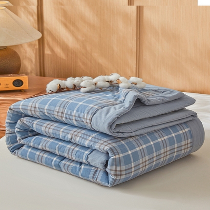 91家纺网 家纺一手货源 找家纺 （总）猎鹿人家纺2025新款A类无印风水洗棉新疆棉花夏被