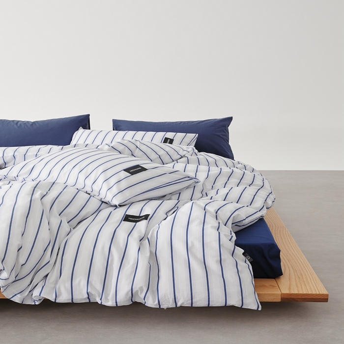 91家纺网 家纺一手货源 找家纺 棉眠 棉眠2025黑川简约条纹系列 白芷