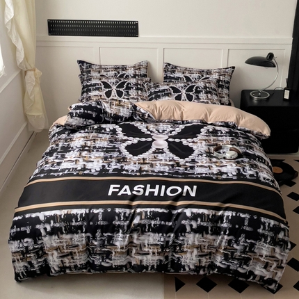 花伞家居 2025新款小香珍珠风水洗棉四件套含买家秀 水洗-真爱