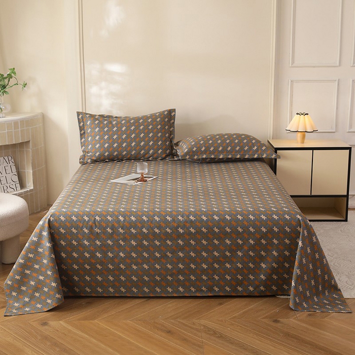 91家纺网 家纺一手货源 找家纺 幸嘉轩2025新款亲肤舒适床单三件套 摩尔比