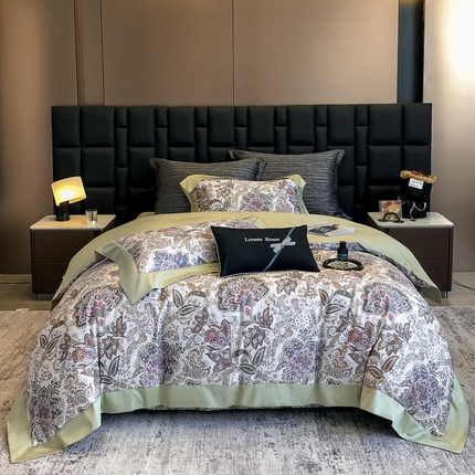 若未家居 LOVEWE HOUSE 2025新款长绒棉数码印花四件套 翡丽