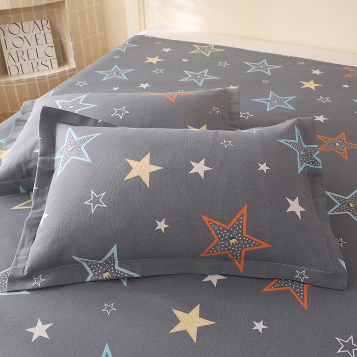 91家纺网 家纺一手货源 找家纺 幸嘉轩2025新款亲肤舒适床单三件套 星光灿烂