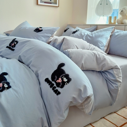 91家纺网 家纺一手货源 找家纺 （总）莱登卡奴 2025新款A类全棉13372毛巾绣四件套