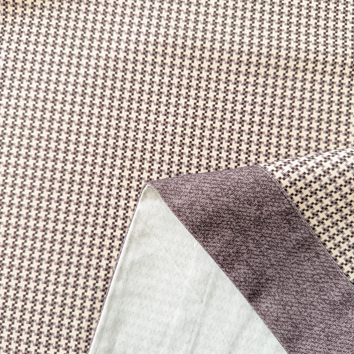 91家纺网 家纺一手货源 找家纺 简宜家居 2025新款宽边纯棉全棉老粗布床单 千鸟格-微醺紫