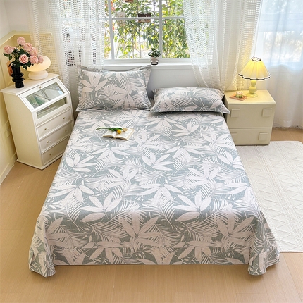 元元被芯 2025新款40支13372全棉印花全棉床单 蔓羽