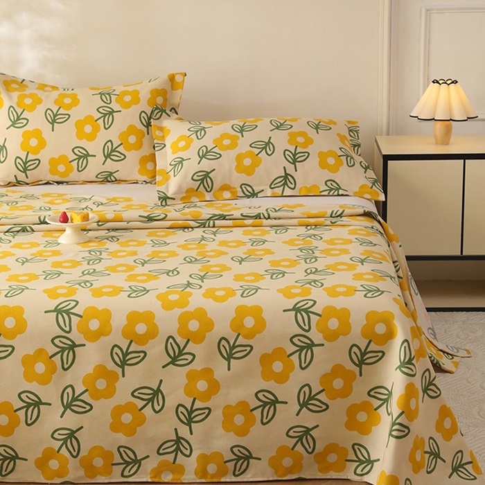 91家纺网 家纺一手货源 找家纺 幸嘉轩2025新款亲肤舒适床单三件套 花影爱情