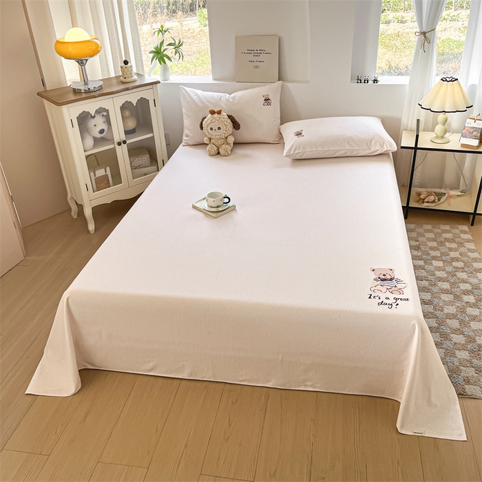 91家纺网 家纺一手货源 找家纺 笙意家纺2025新款全棉老粗布单品单床单 莱卡-米