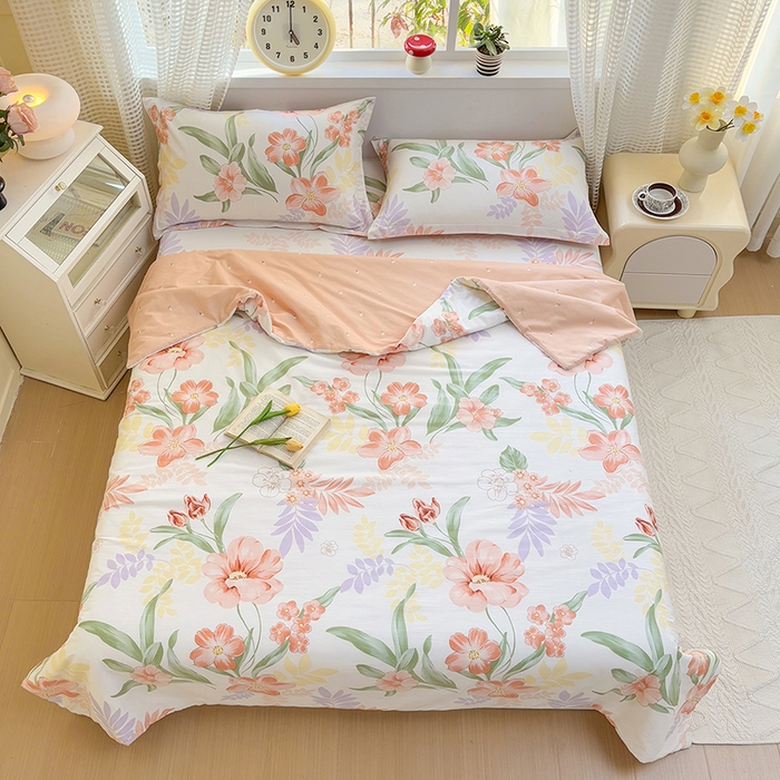 91家纺网 家纺一手货源 找家纺 2025新款40支13372全棉印花夏被 半夏