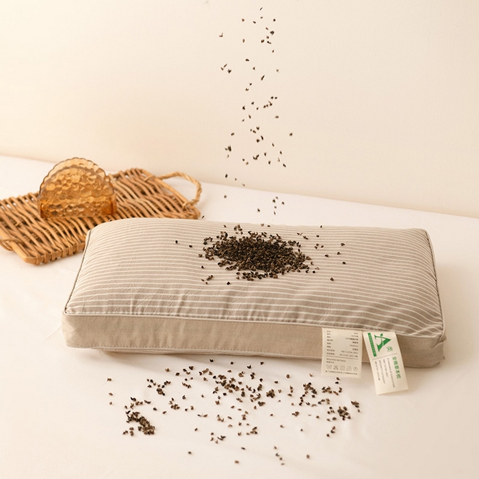 91家纺网 家纺一手货源 找家纺 （总）花瓣语家纺 2025新款全棉水洗棉荞麦枕头枕芯