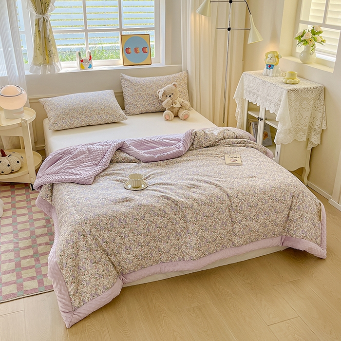 91家纺网 家纺一手货源 找家纺 梦依依 2025新款40支全棉豆豆被大豆被夏被春秋被子被芯 加微信送买家秀 沐光（米）