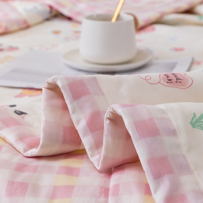 91家纺网 家纺一手货源 找家纺 鑫棉坊 【又降价啦】2025新款全棉A类印花纯棉花夏被可机洗空调被 魔法伙伴