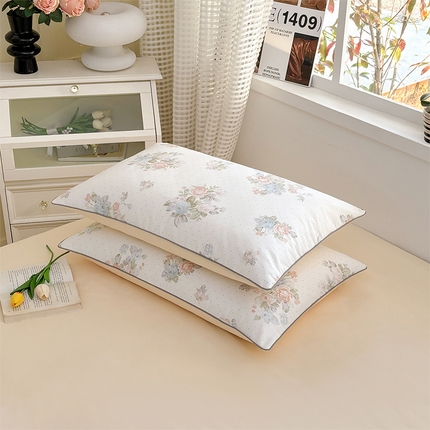 91家纺网 家纺一手货源 找家纺 （总）元元被芯 2025新款40支13372全棉印花全棉隐藏式夹棉枕套