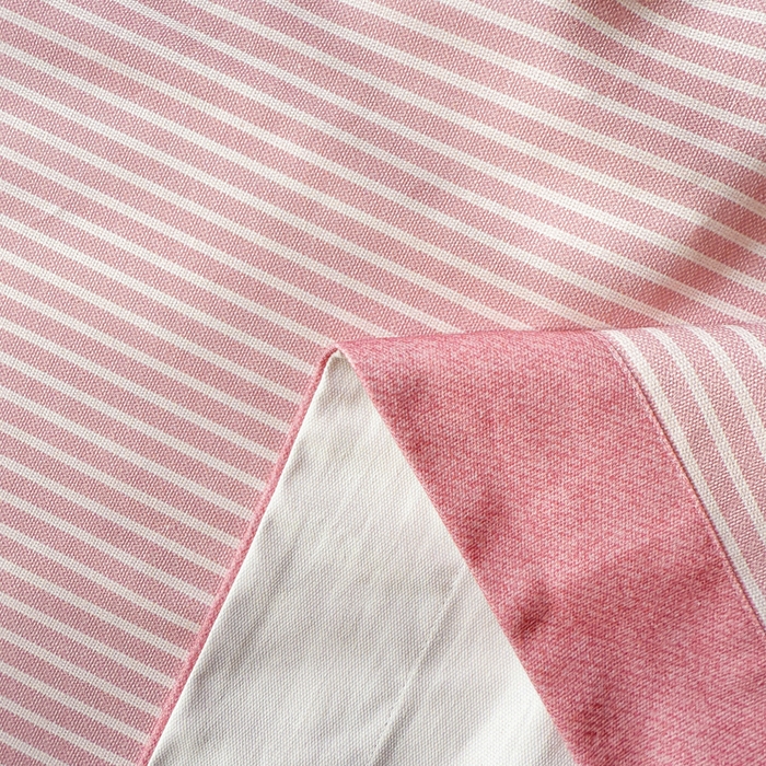 91家纺网 家纺一手货源 找家纺 简宜家居 2025新款宽边纯棉全棉老粗布床单 条纹-粉桃宽边