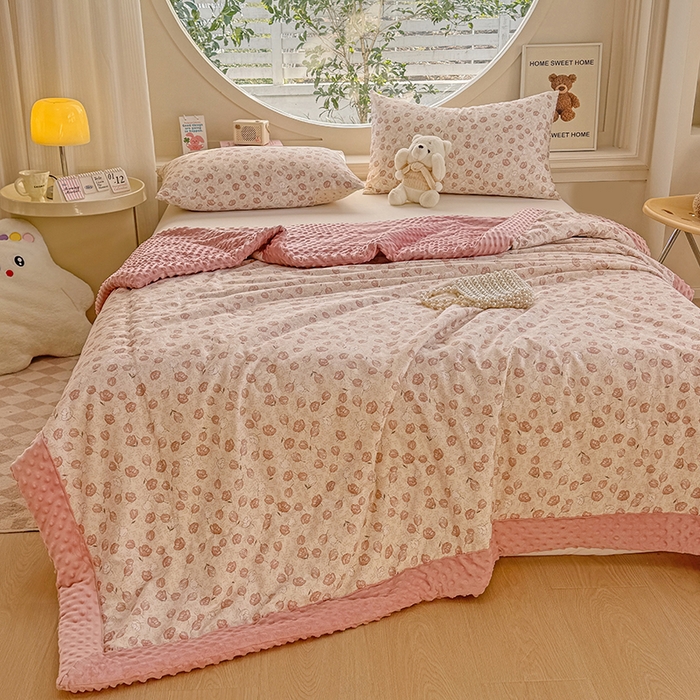 91家纺网 家纺一手货源 找家纺 梦依依 2025新款40支全棉豆豆被大豆被夏被春秋被子被芯 加微信送买家秀 莫里小院