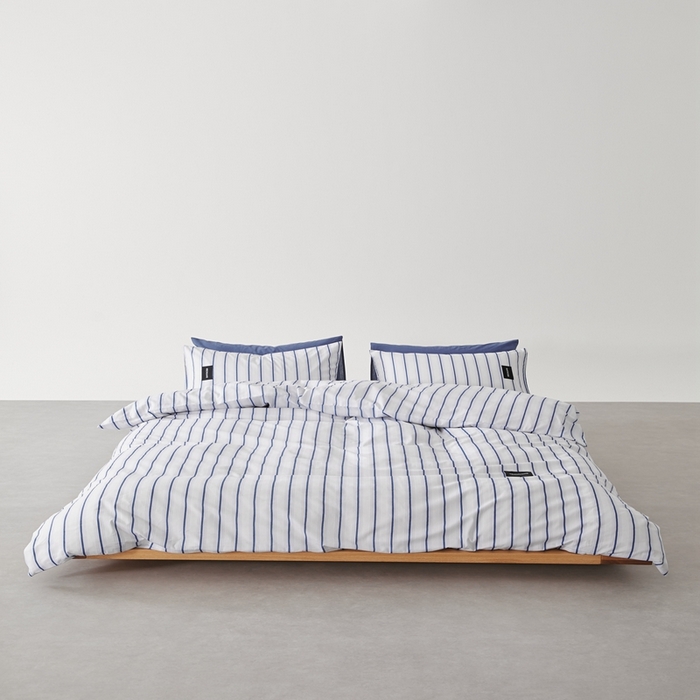 91家纺网 家纺一手货源 找家纺 棉眠 棉眠2025黑川简约条纹系列 白芷