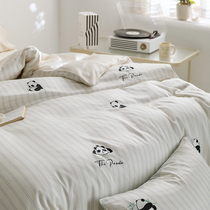（总）简纯主义 2025新款天丝四件套 熊猫系列