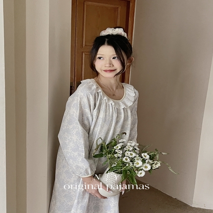 91家纺网 家纺一手货源 找家纺 （总）纽约生活 春日甜美清新睡裙•复古小花 可爱元气