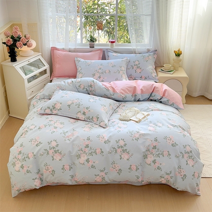 元元被芯 2025新款40支13372全棉印花全棉四件套 初妤