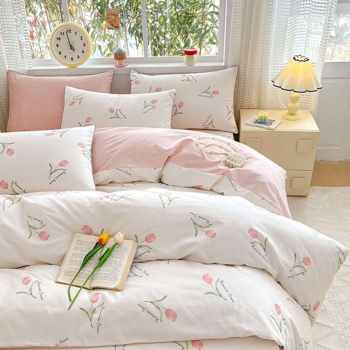 91家纺网 家纺一手货源 找家纺 元元被芯 2025新款40支13372全棉印花全棉隐藏式夹棉被套 昕动