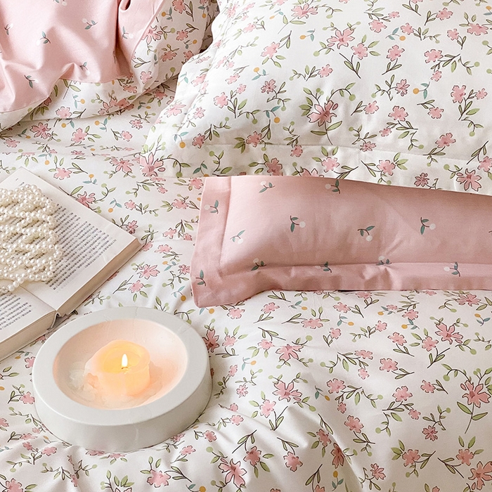 91家纺网 家纺一手货源 找家纺 慕希家纺 2025新款全棉13372印花四件套 点点