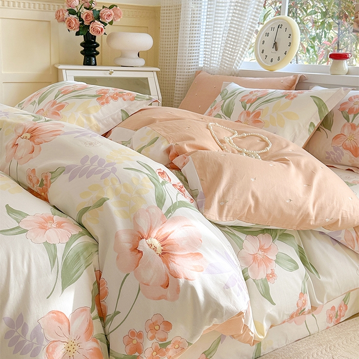 91家纺网 家纺一手货源 找家纺 元元被芯 2025新款40支13372全棉印花全棉被套 半夏