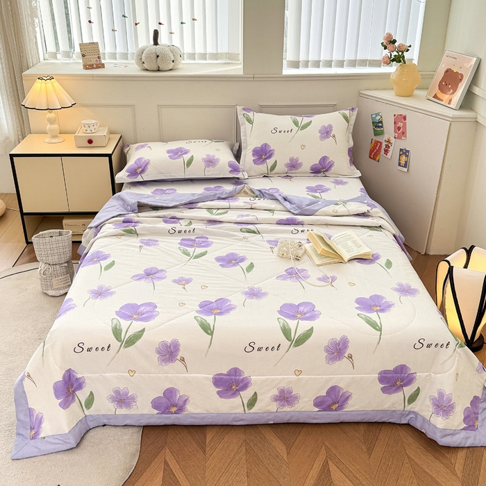 91家纺网 家纺一手货源 找家纺 （总）天之爱 2025新款春夏全棉纯棉印花夏被夏凉被空调被被子被芯