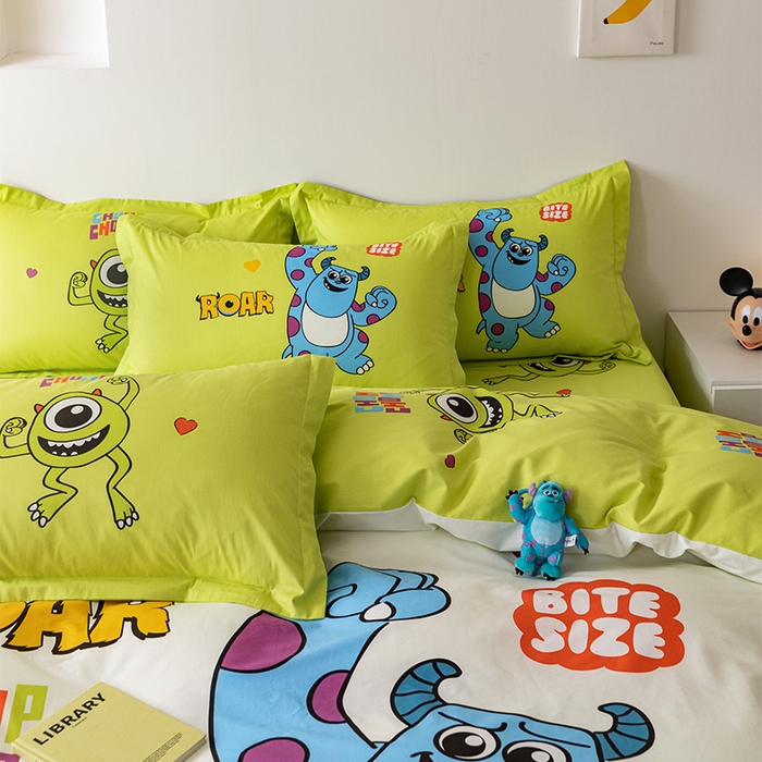 91家纺网 家纺一手货源 找家纺 典曼家纺 2025新款迪士尼大版印花卡通四件套 奥利给米