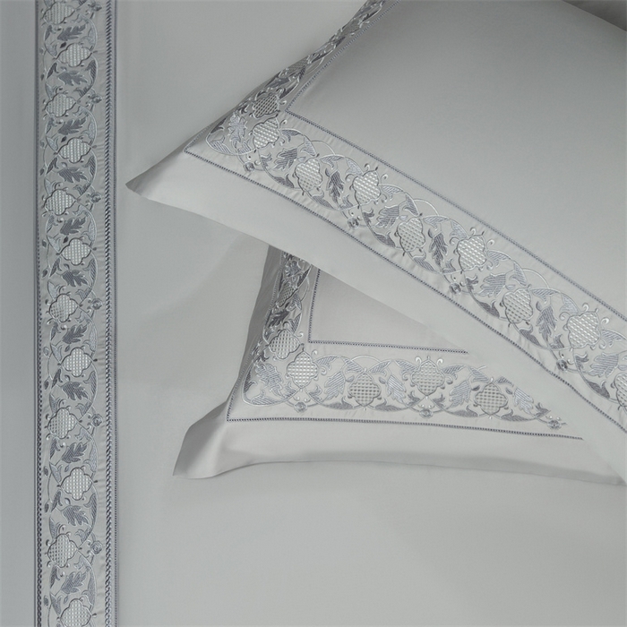 91家纺网 家纺一手货源 找家纺 高大尚婚庆馆 2025新款长绒棉四件套-简奢 简奢-绅士灰