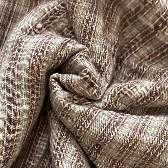 91家纺网 家纺一手货源 找家纺 月夏 2025新款全棉双层纱纱布夏被夏凉被空调被 毛毛虫-咖【填充新疆棉花】