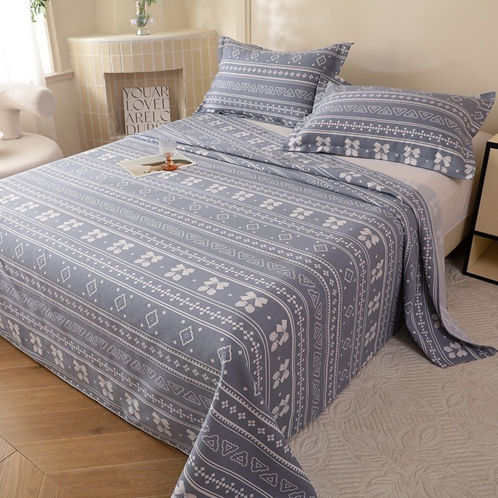 91家纺网 家纺一手货源 找家纺 幸嘉轩2025新款亲肤舒适床单三件套 草莓情