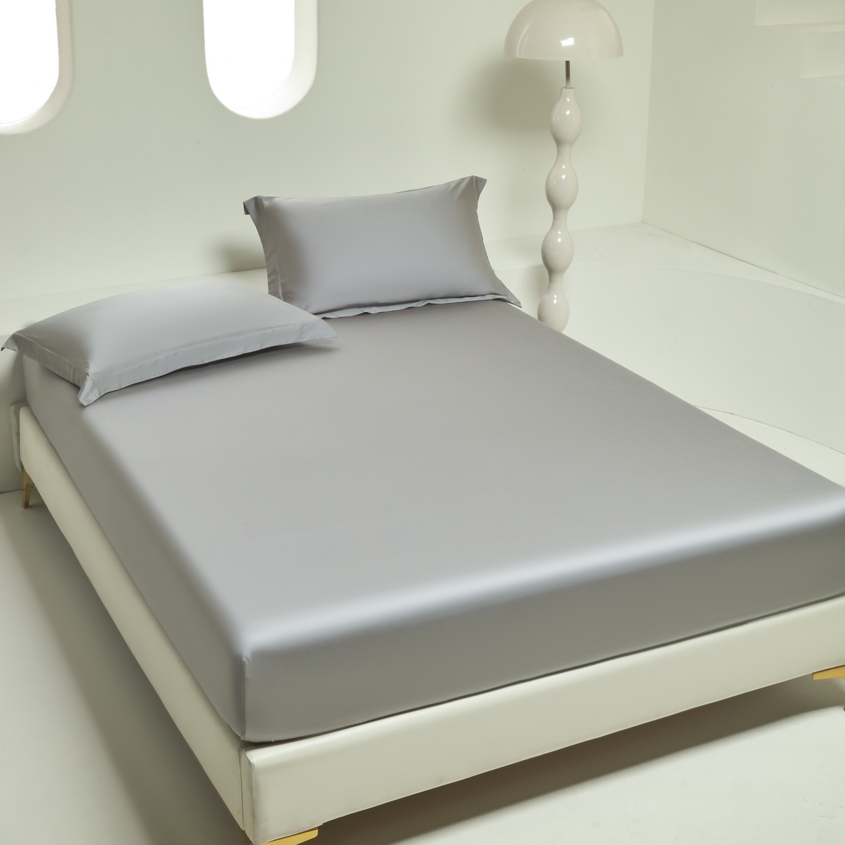 91家纺网 家纺一手货源 找家纺 618家纺 2025新款60S100支兰精天丝单品-单床笠 天丝银河灰