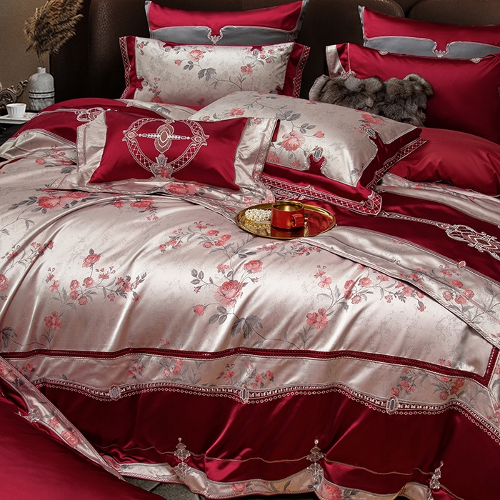 91家纺网 家纺一手货源 找家纺 （总）至爱今生 2025新款亲肤舒适四件套-玫瑰人生